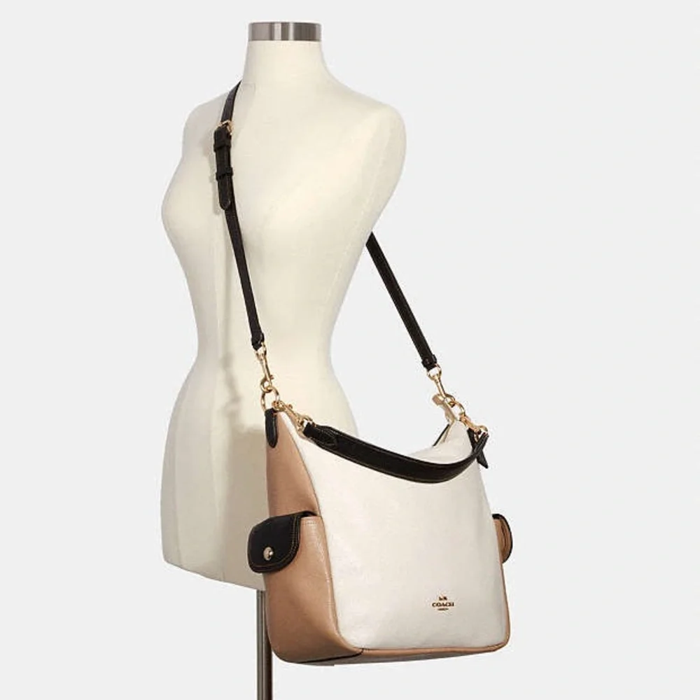 Coach Pennie Shoulder Bag, Colorblock, Missing Long Strap & Hangtag, GENTLY USED